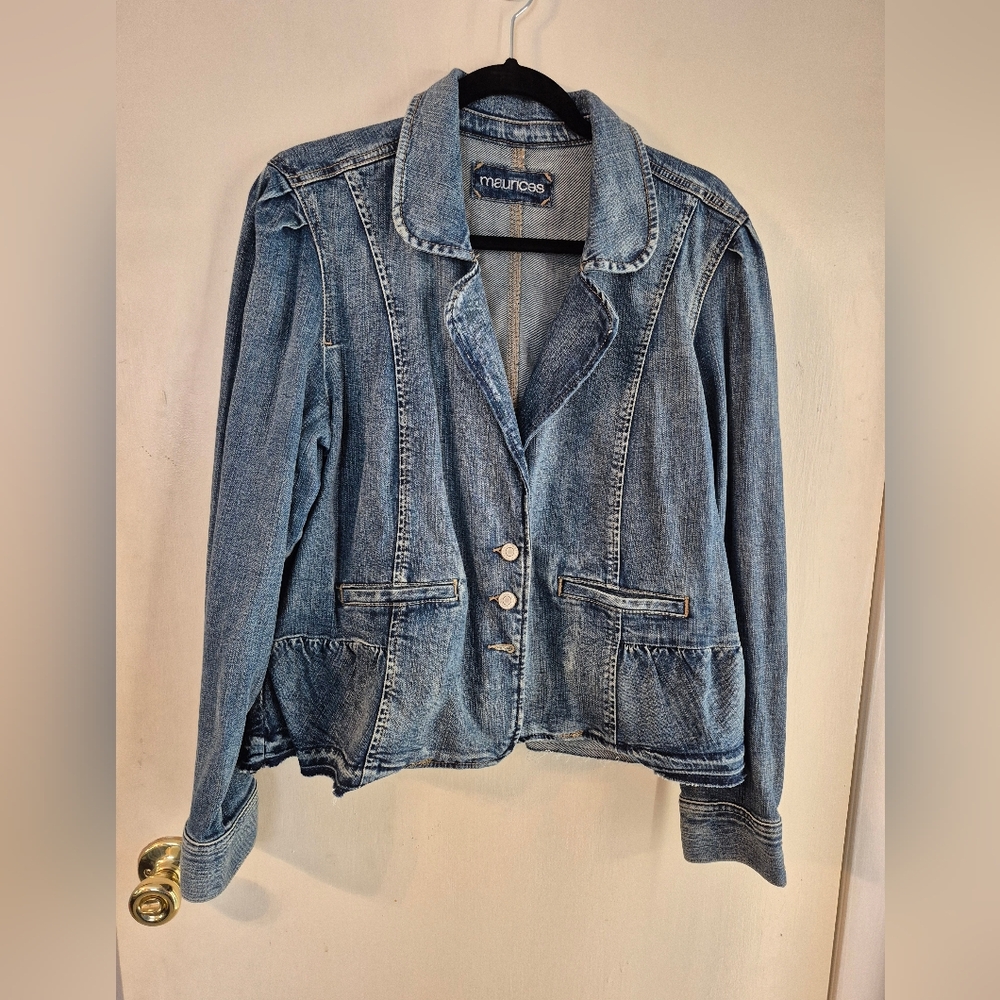 Maurices Classic Blue Jean Jacket